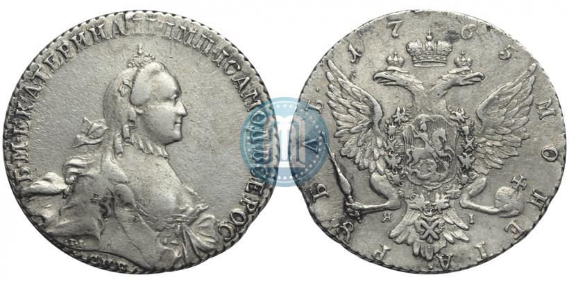 Picture 1 rouble 1765 year СПБ-ЯI 