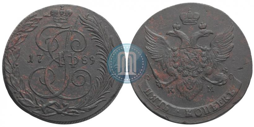 Picture 5 kopecks 1789 year КМ 