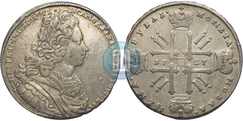 Picture 1 rouble 1727 year  "Moscow type"