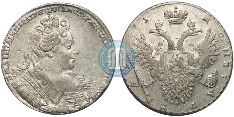 Фото 1 рубль 1731 года  