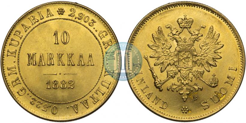 Picture 10 markkaa 1882 year S 