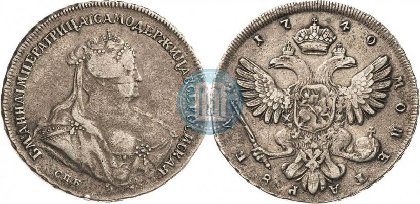 Picture 1 rouble 1740 year СПБ "Petersburg type"