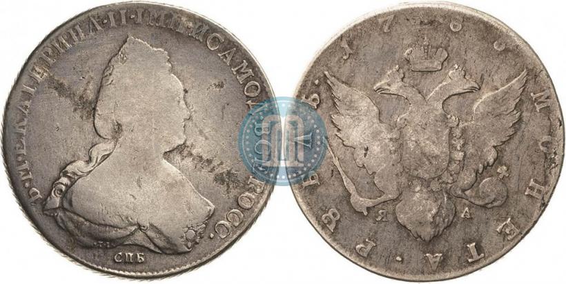 Picture 1 rouble 1786 year СПБ-ЯА 