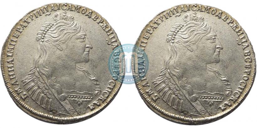 Picture 1 rouble 1736 year  "Type of 1735"