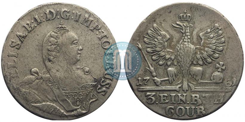 Picture 1/3 Thaler 1761 year  