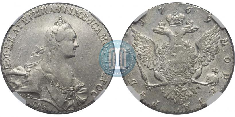 Picture 1 rouble 1769 year СПБ-СА 