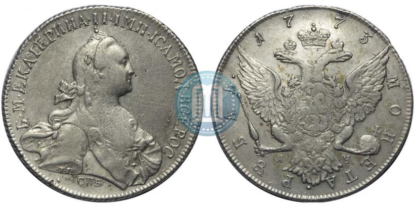 Фото 1 рубль 1773 года СПБ-ЯЧ-Т.I. 