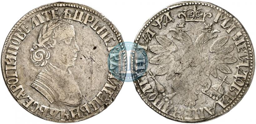 Фото Полтина 1704 года МД "Портрет работы Ф. Алексеева"