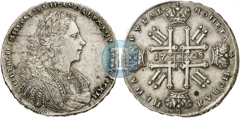 Picture 1 rouble 1728 year  "Type of 1728"
