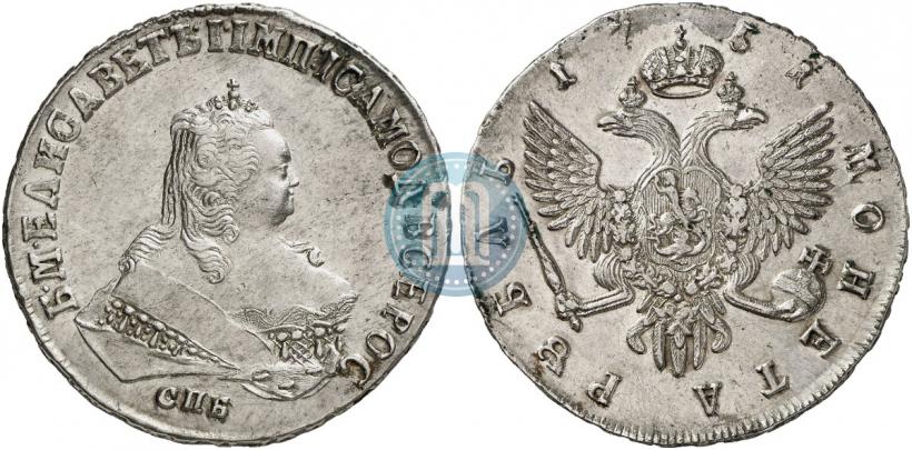 Picture 1 rouble 1751 year СПБ 