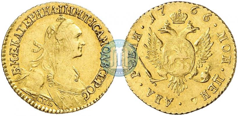 Picture 2 roubles 1766 year СПБ 