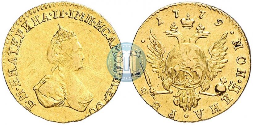 Фото 1 рубль 1779 года  