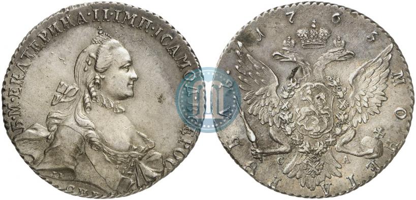 Picture 1 rouble 1765 year СПБ-СА 