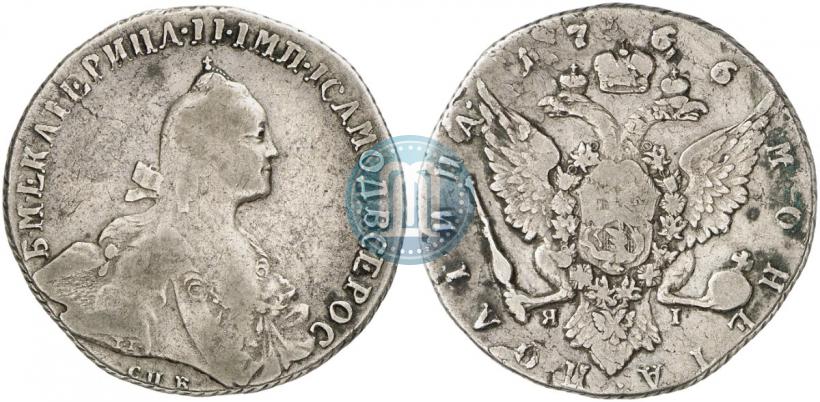 Picture Poltina 1766 year СПБ-ЯI 