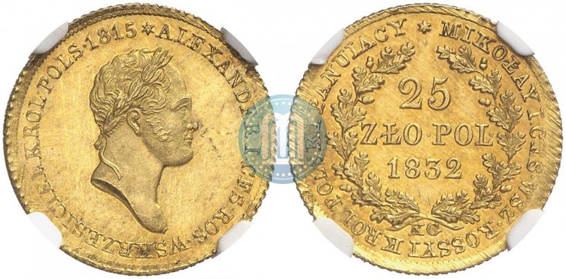 Picture 25 złotych 1832 year KG 