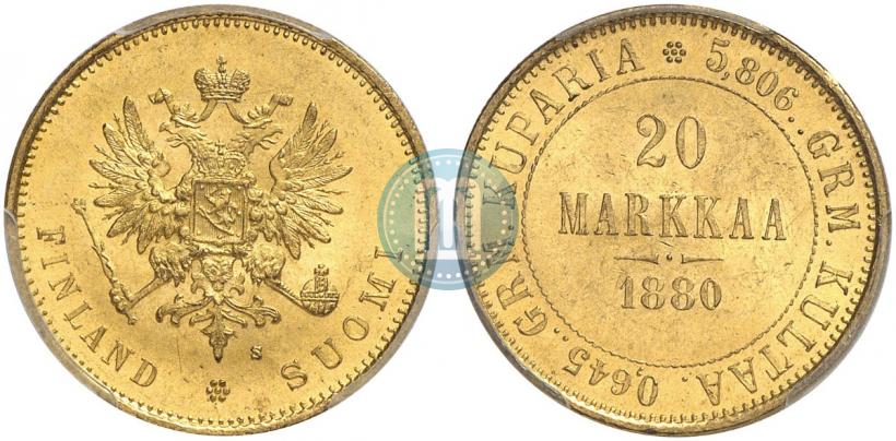 Picture 20 markkaa 1880 year S 