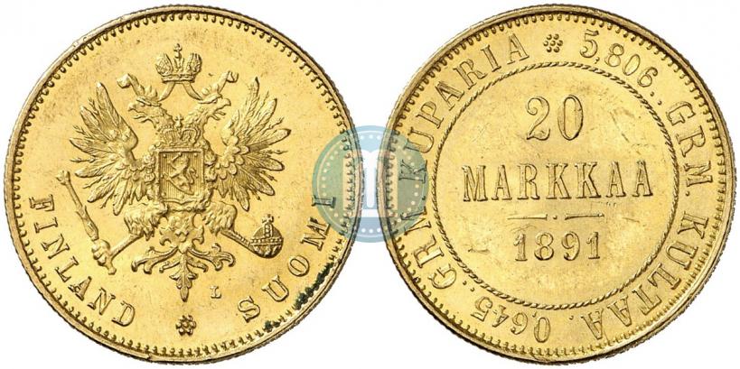 Фото 20 марок 1891 года L 