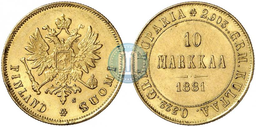 Фото 10 марок 1881 года S 