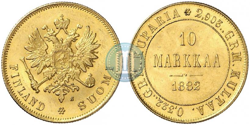 Picture 10 markkaa 1882 year S 