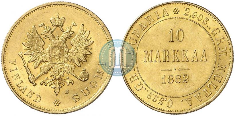Фото 10 марок 1882 года S 