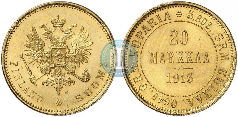 Picture 20 markkaa 1913 year S 