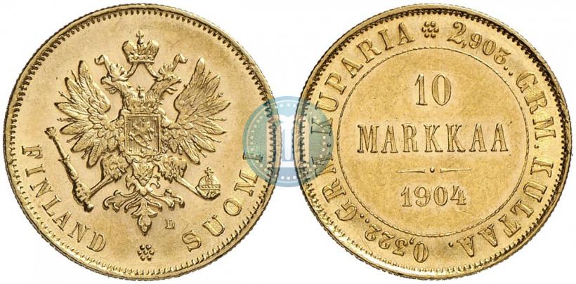 Picture 10 markkaa 1904 year L 