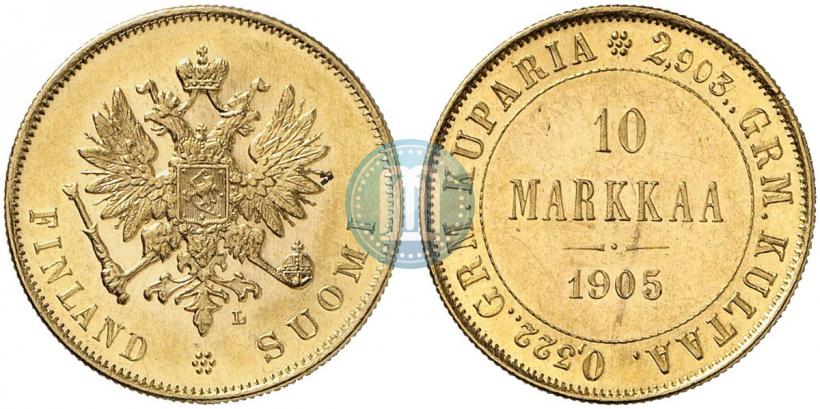 Picture 10 markkaa 1905 year L 
