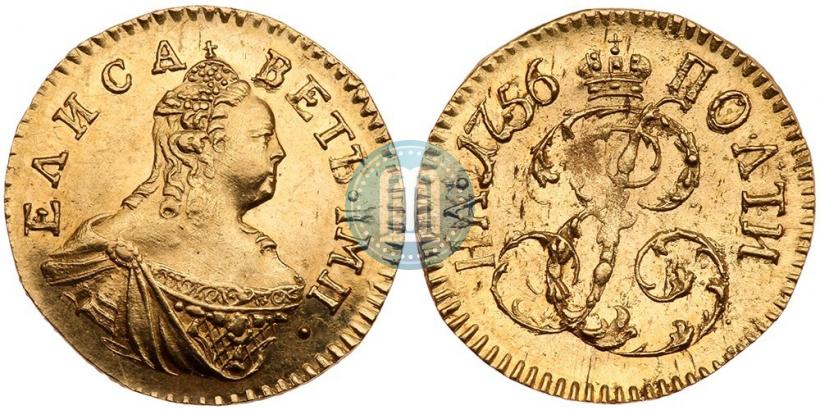 Фото Полтина 1756 года  