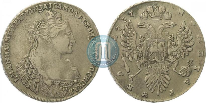 Фото 1 рубль 1737 года  "Тип 1735 года"