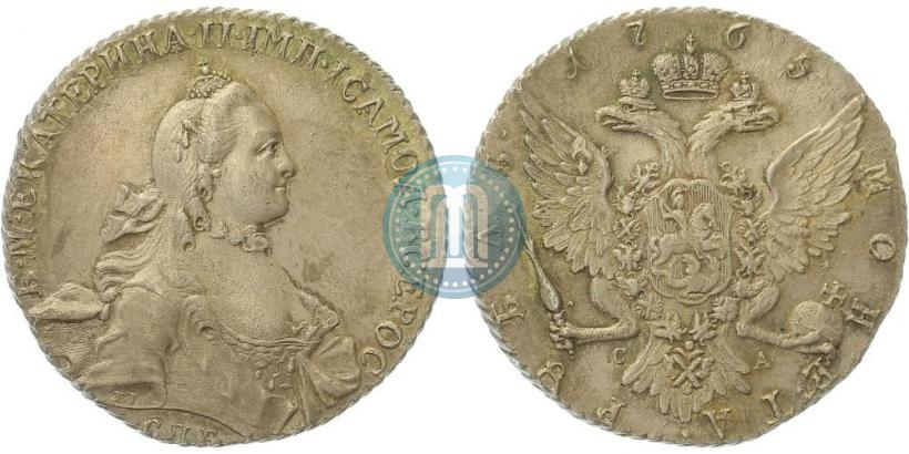Picture 1 rouble 1765 year СПБ-СА 