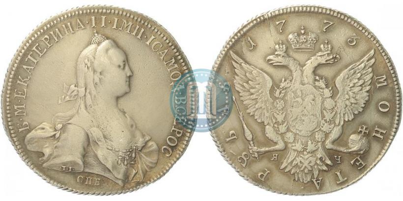 Фото 1 рубль 1773 года СПБ-ЯЧ-Т.I. 