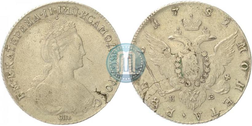 Фото 1 рубль 1782 года СПБ-ИЗ 