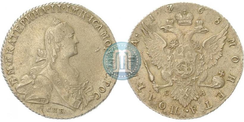 Фото Полтина 1768 года СПБ-СА 