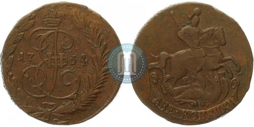 Фото 2 копейки 1764 года ЕМ 