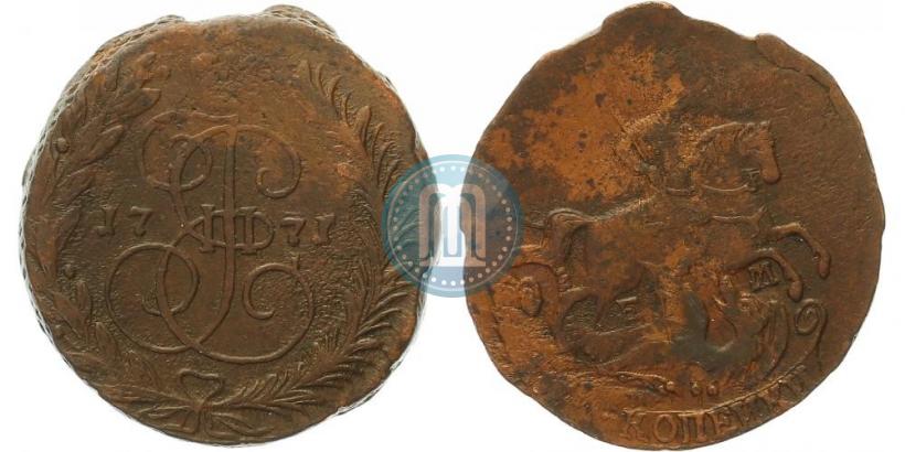Picture 2 kopecks 1771 year ЕМ 