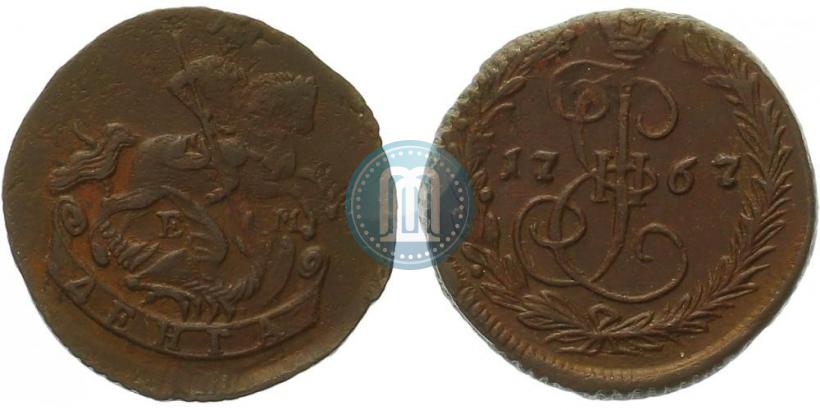 Фото Денга 1767 года ЕМ 