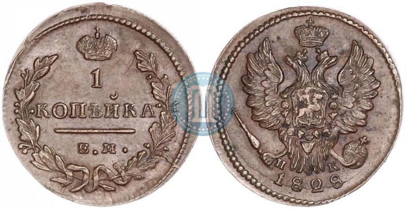 Фото 1 копейка 1828 года ЕМ-ИК 