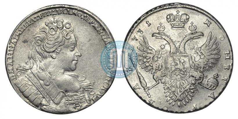Picture 1 rouble 1731 year  