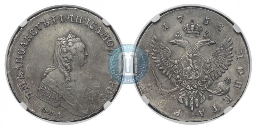 Picture 1 rouble 1754 year ММД-МБ 