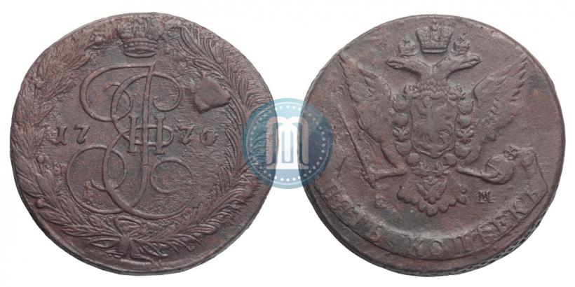 Фото 5 копеек 1770 года ЕМ 