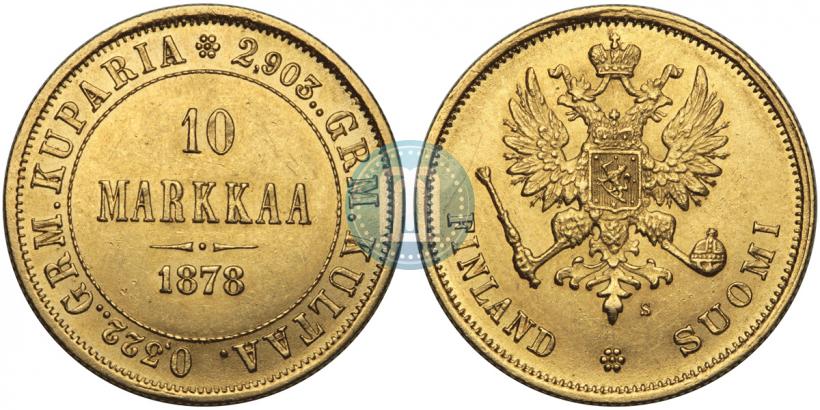 Picture 10 markkaa 1878 year S 