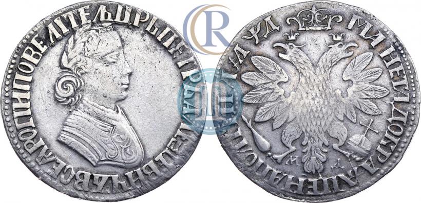 Фото Полтина 1704 года МД "Портрет работы Ф. Алексеева"