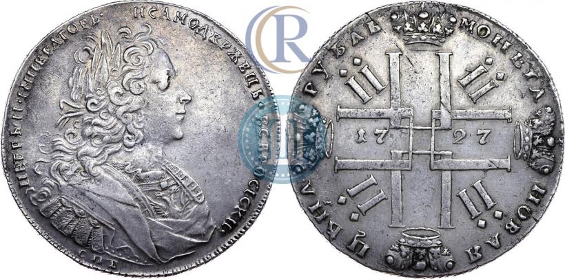 Picture 1 rouble 1727 year СПБ "Petersburg type"
