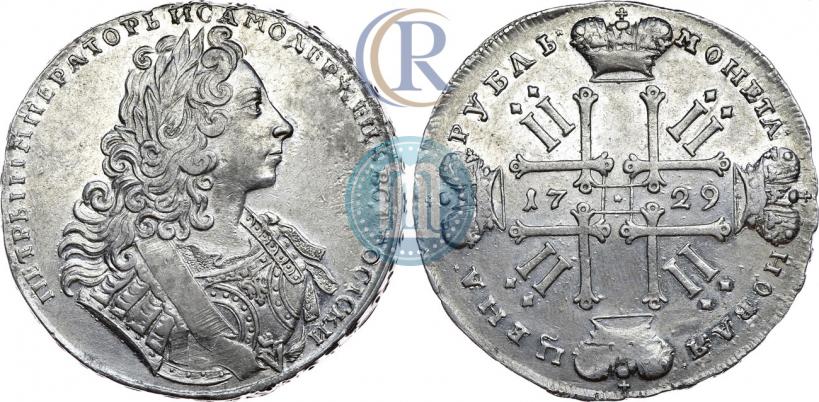 Фото 1 рубль 1729 года  "Тип 1729"