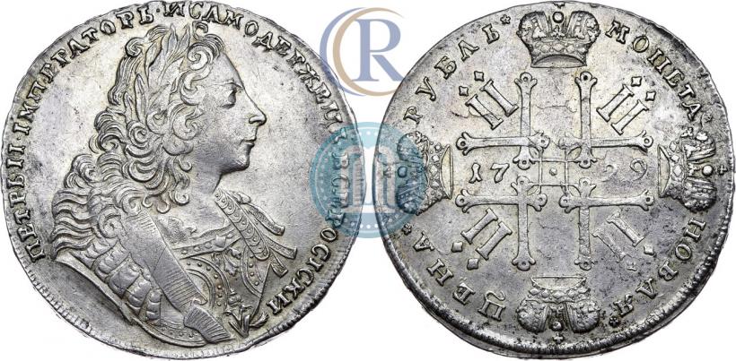 Фото 1 рубль 1729 года  "Тип 1729"