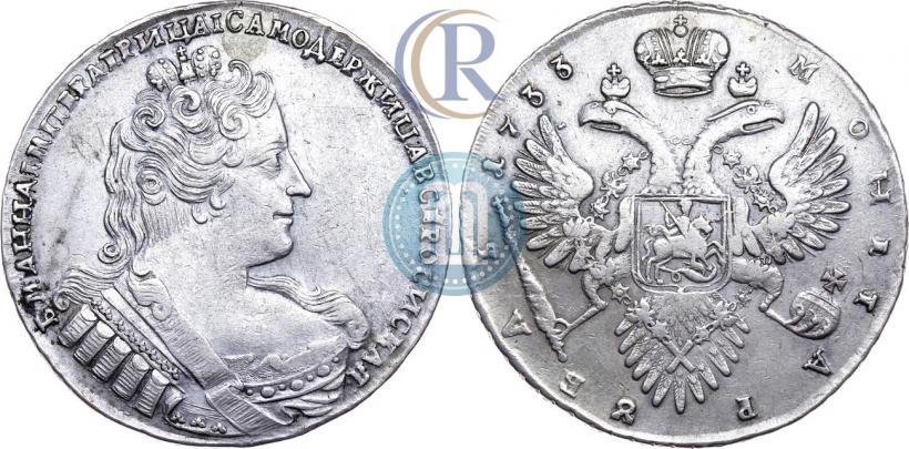 Picture 1 rouble 1733 year  