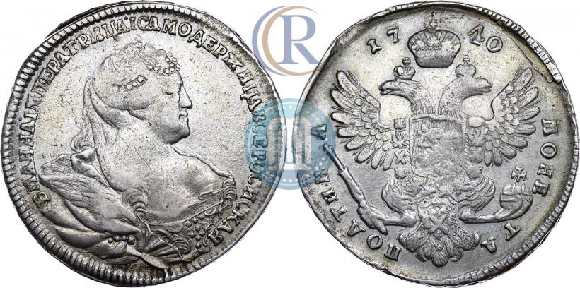 Picture Poltina 1740 year  "Moscow type"