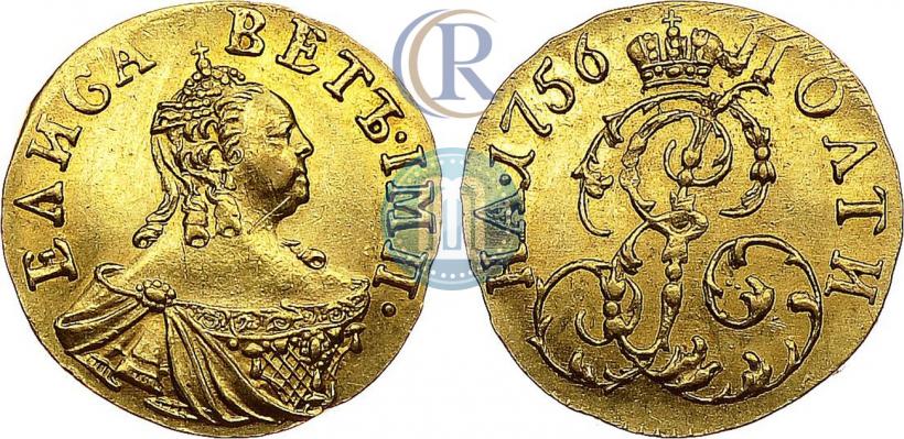 Фото Полтина 1756 года  