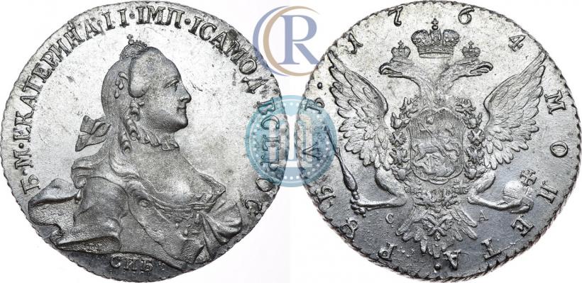 Picture 1 rouble 1764 year СПБ-СА 