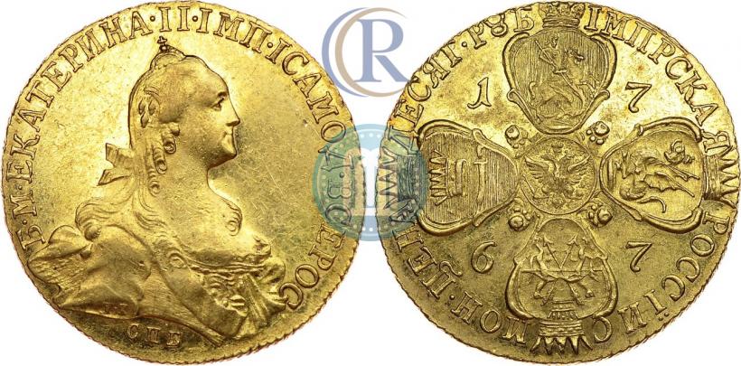Picture 10 roubles 1767 year СПБ 